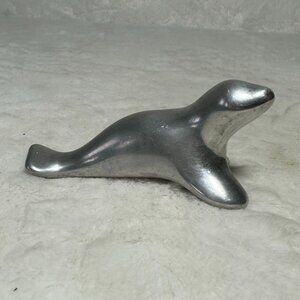 Vintage Stiefel Hoselton Signed Etched 1200 Aluminum Seal Figurine